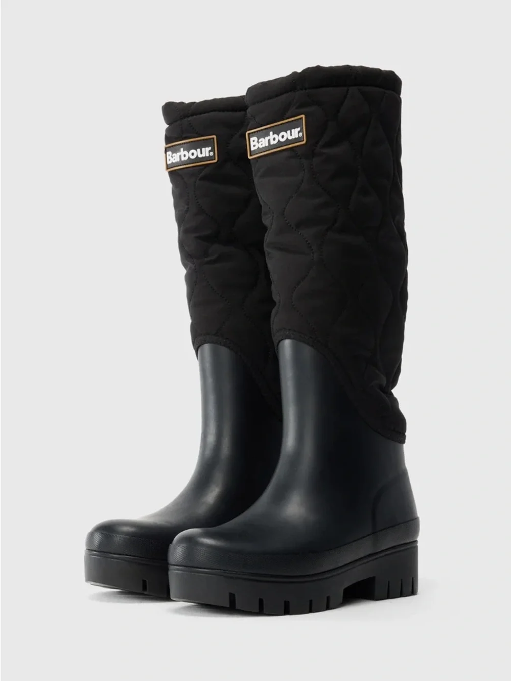 NWT Barbour Marnie Quilted Tall Wellington Boots